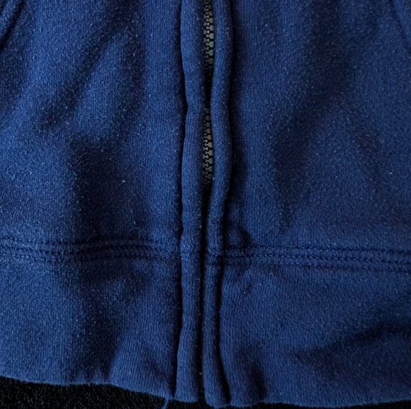 Disney Girls Frozen Hooded Zip Up Hoodie Sweatshirt Blue Glitter Graphic Print - Picture 7 of 10